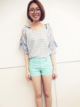 「LOVFEE（ラッフィ）のアイテム」を使った、LOVFEEさん（レディース・163cm）の夏コーディネート