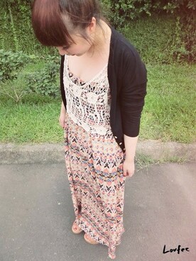 「LOVFEE（ラッフィ）のアイテム」を使った、LOVFEEさん（レディース・159cm）の夏コーディネート