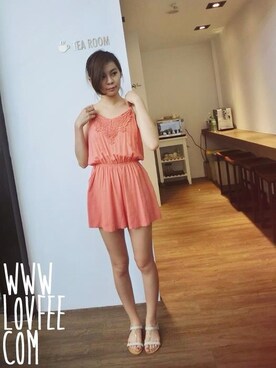「LOVFEE（ラッフィ）のアイテム」を使った、LOVFEEさん（レディース・168cm）の夏コーディネート