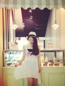 「LOVFEE（ラッフィ）のアイテム」を使った、LOVFEEさん（レディース・158cm）の夏コーディネート