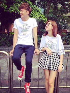 「LOVFEE（ラッフィ）のアイテム」を使った、LOVFEEさん（レディース・168cm）の夏コーディネート