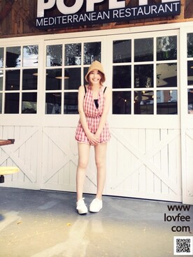 「LOVFEE（ラッフィ）のアイテム」を使った、LOVFEEさん（レディース・163cm）の夏コーディネート