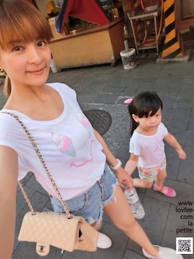 「LOVFEE（ラッフィ）のアイテム」を使った、LOVFEEさん（レディース・155cm）の夏コーディネート