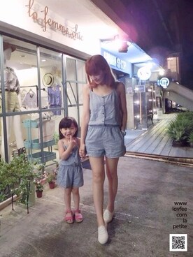 「LOVFEE（ラッフィ）のアイテム」を使った、LOVFEEさん（レディース・155cm）の夏コーディネート