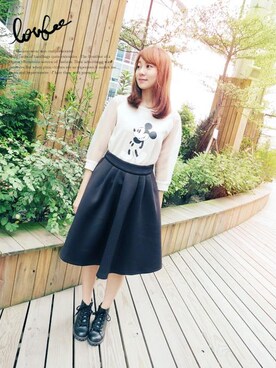 「LOVFEE（ラッフィ）のアイテム」を使った、LOVFEEさん（レディース・159cm）の秋コーディネート