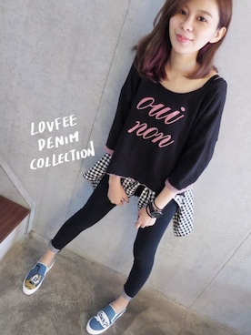 「LOVFEE（ラッフィ）のアイテム」を使った、LOVFEEさん（レディース・168cm）の秋コーディネート