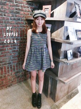 「skirt」｜「アイテム（ワンピース）」を使った、LOVFEEさん（レディース・159cm）の秋コーディネート