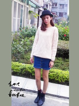 「LOVFEE（ラッフィ）のアイテム」を使った、LOVFEEさん（レディース・168cm）の秋コーディネート