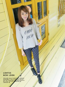 「LOVFEE（ラッフィ）のアイテム」を使った、LOVFEEさん（レディース・159cm）の秋コーディネート