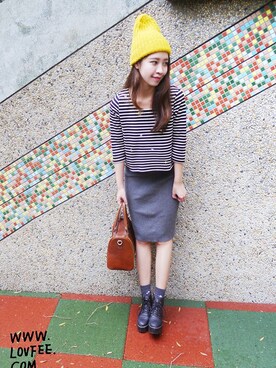 「LOVFEE（ラッフィ）のアイテム」を使った、LOVFEEさん（レディース・164cm）の秋コーディネート
