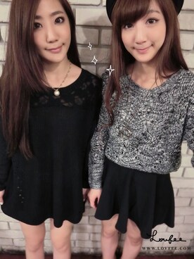 「LOVFEE（ラッフィ）のアイテム」を使った、LOVFEEさん（レディース・156cm）の秋コーディネート