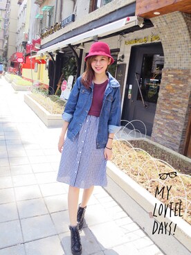 「LOVFEE（ラッフィ）のアイテム」を使った、LOVFEEさん（レディース・168cm）の秋コーディネート