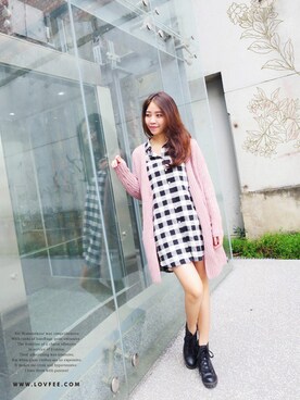 「lovfee」｜「アイテム（ジャケット/アウター）」を使った、LOVFEEさん（レディース・165cm）の秋コーディネート