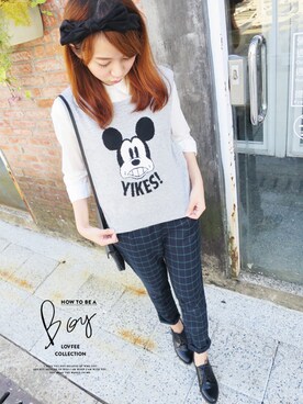 「LOVFEE（ラッフィ）のアイテム」を使った、LOVFEEさん（レディース・159cm）の秋コーディネート