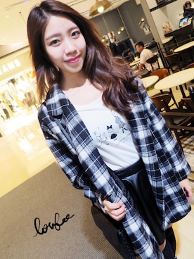 「lovfee」｜「アイテム（ジャケット/アウター）」を使った、LOVFEEさん（レディース・165cm）の秋コーディネート