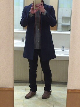 「TAKEO KIKUCHI（タケオキクチ）のアイテム（その他アウター）」を使った、lightoneさん（メンズ・175cm）の秋コーディネート