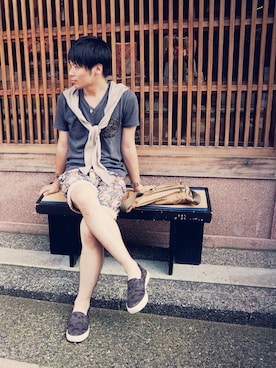 「トトロ」｜「アイテム（その他）」を使った、yacchi3i)/さん（メンズ・164cm）の夏コーディネート