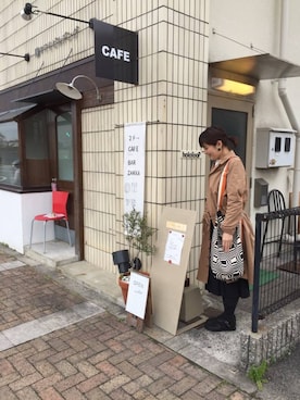 「homspun（ホームスパン）のアイテム（スカート）」を使った、由江さん（レディース・166cm）の春コーディネート