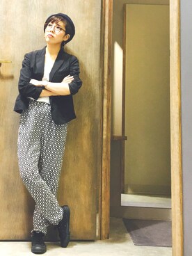 「Daniel Wellington（ダニエルウェリントン）のDaniel Wellington St Mawes 40mm（アナログ腕時計、ブラウン系）」を使った、（株）midoriさん（レディース）の秋コーディネート