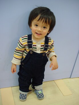 「babygap」｜「アイテム（その他シューズ）」を使った、CHIKOさん（キッズ・80cm）の秋コーディネート