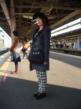 「MARC JACOBS」｜「アイテム（その他）」を使った、CHIKOさん（レディース・156cm）の冬コーディネート