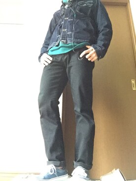 「BACK NUMBER（バックナンバー）のアイテム（デニムジャケット）」を使った、kanchanさん（メンズ・175cm）の春コーディネート