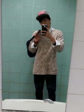 「MORGAN（モルガン）のアイテム（バッグ）」を使った、miyabiさん（メンズ・175cm）の秋コーディネート