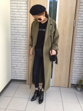 Chii♡さんの「LACEUP ANKLE SHOES」を使ったコーディネート