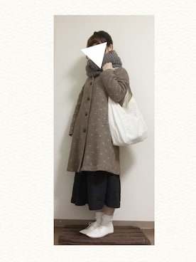 「ELLIFE（エリフェ）のアイテム（ジャケット/アウター）」を使った、m i m i 𓍯さん（レディース・161cm）の冬コーディネート