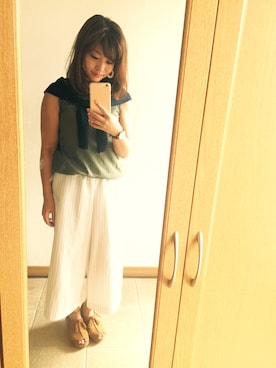「note et silence （ノートエシロンス）のアイテム（アクセサリー）」を使った、chihaさん（レディース・152cm）の夏コーディネート