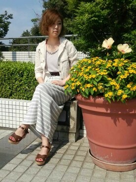 Hitomiさん(レディース・161cm)の夏コーディネート