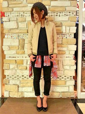 Hitomiさん（レディース・160cm）の冬コーディネート