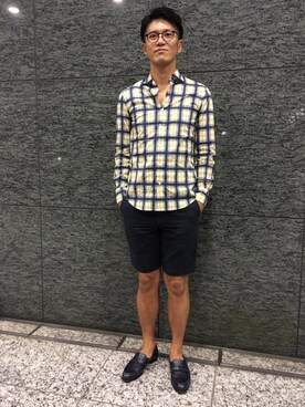 「Cesare Paciotti（チェザーレパチョッティ）のアイテム」を使った、masさん（メンズ・180cm）の秋コーディネート