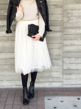 「Marc by Marc Jacobs（マークバイマークジェイコブス）のアイテム（バッグ）」を使った、cota_raさん（レディース・168cm）の冬コーディネート