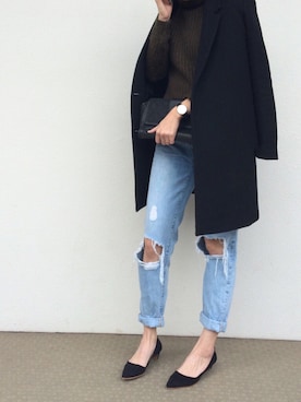 「Marc by Marc Jacobs（マークバイマークジェイコブス）のアイテム（バッグ）」を使った、cota_raさん（レディース・168cm）の冬コーディネート