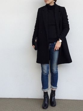 「Marc by Marc Jacobs（マークバイマークジェイコブス）のアイテム（バッグ）」を使った、cota_raさん（レディース・168cm）の冬コーディネート