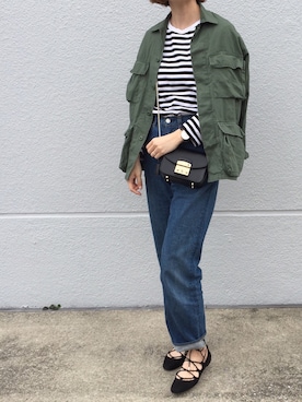 「Pretty Green（プリティーグリーン）のアイテム（帽子）」を使った、cota_raさん（レディース・168cm）の春コーディネート