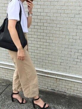 「NANO universe（ナノユニバース）のアイテム（サンダル）」を使った、cota_raさん（レディース・168cm）の夏コーディネート