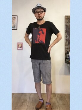 「SHIPS（シップス）のアイテム（その他シューズ）」を使った、tmyoungerさん（メンズ・170cm）の夏コーディネート