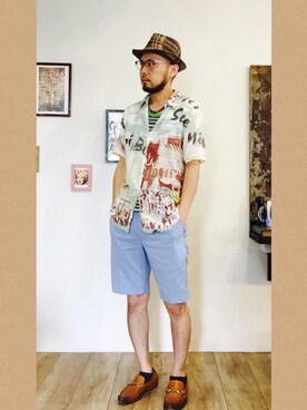 「SHIPS（シップス）のアイテム（その他シューズ）」を使った、tmyoungerさん（メンズ・170cm）の夏コーディネート