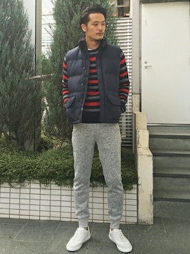 「TOMMY HILFIGER（トミーヒルフィガー）のアイテム（ジャケット/アウター）」を使った、YOUさん（メンズ・183cm）の冬コーディネート