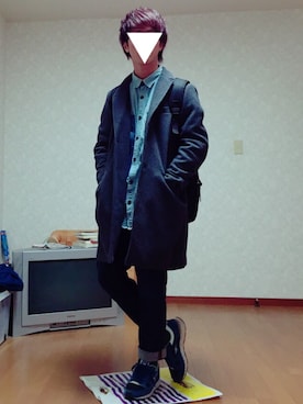 「KangaROOS（カンガルーズ）のアイテム」を使った、かにかまさん（メンズ・170cm）の冬コーディネート