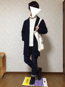 かにかまさん（メンズ・170cm）の冬コーディネート