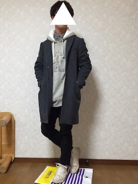 かにかまさん（メンズ・170cm）の冬コーディネート