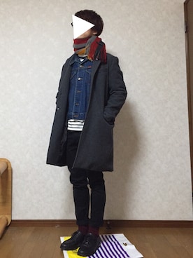 かにかまさん（メンズ・170cm）の冬コーディネート