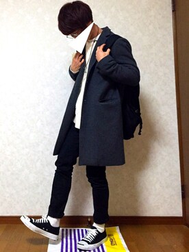 かにかまさん（メンズ・170cm）の冬コーディネート