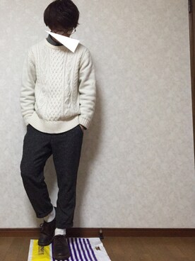 かにかまさん(メンズ・170cm)の春コーディネート