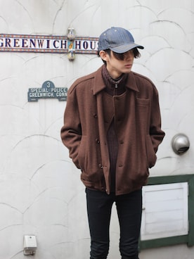 「KATHARINE HAMNETT LONDON(KATHARINE HAMNETT LONDON)」｜さとけんさん（メンズ・178cm）の冬コーディネート