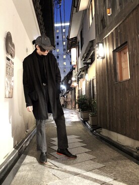 「Paul Smith（ポールスミス）のアイテム（ブーツ）」を使った、さとけんさん（メンズ・178cm）の冬コーディネート