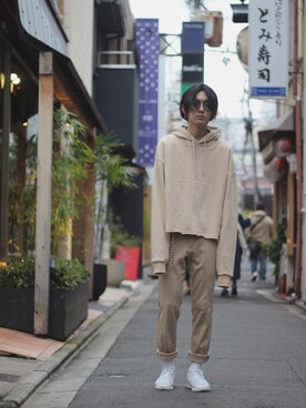 「スタイリング」｜「アイテム（その他）」を使った、さとけんさん（メンズ・178cm）の春コーディネート